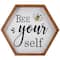 Wooden Framed Bee Yourself Metal Sign Spring Wall & Tabletop Décor